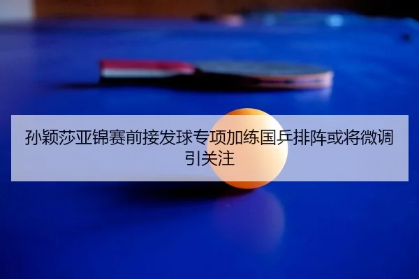 孙颖莎亚锦赛前接发球专项加练国乒排阵或将微调引关注（NGSPORTS）